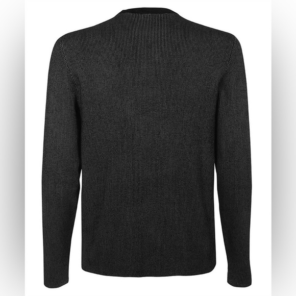 Armani Exchange Grey Black Pullover Sweatshirt Cardigan - Picture 3 of 5